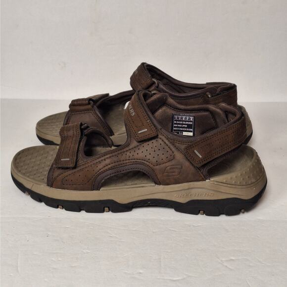 Skechers Mens Tresmen Garo Sandals 9 Open Toe‎ Water Sport Outdoor Hiking Brown - Picture 5 of 9